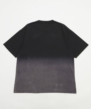 WEGO 【ユニセックス着用ITEM/MLサイズ展開】グラデーションワンポイントT（SS） ブラックその他