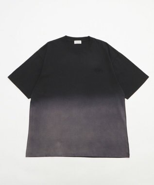 WEGO 【ユニセックス着用ITEM/MLサイズ展開】グラデーションワンポイントT（SS） ブラックその他