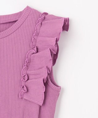 ANY KIDS チェック ドッキング ワンピース ローズ×マドラスチェック