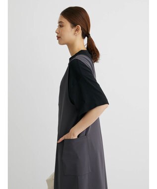 Green Parks ・ＥＬＥＮＣＡＲＥ　ＤＵＥ　２ｗａｙＶネックジャンスカ Charcoal Gray