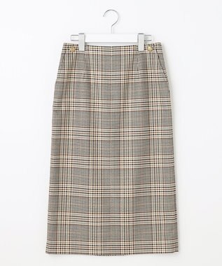 J.PRESS LADIES 【洗える】PL/Visストレッチチェック スカート ベージュ系3