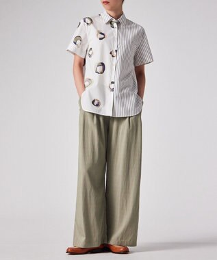 Paul Smith Painted Spot ミックスアップ 半袖シャツ ホワイト