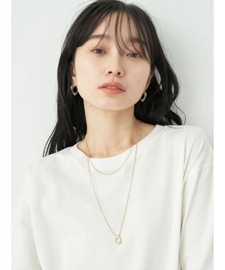 earth music&ecology ＢＯＸシルエットＴ（汗じみ防止） Off White