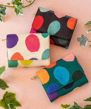tsumori chisato CARRY カラフルズームドット 2つ折り財布 ミニ財布