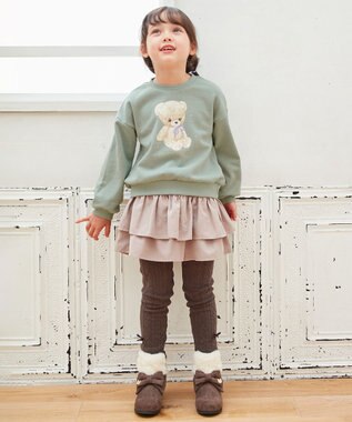 ANY KIDS ケーブルレギンス チョコレート