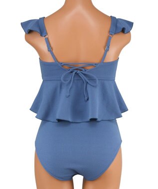 San-ai Resort（三愛水着楽園） 【SALE】【ナチュラルシェイプスイム　ライト】ノンワイヤービキニ　9M・11L　【San-ai Resort（サンアイリゾート）】 ブルー