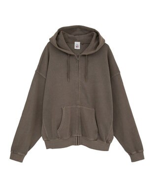 YECCA VECCA 【STAR＆STRIPE】ZIPフーディ Dark Brown