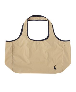 MOONBAT POLO RALPH LAUREN ポロポニー 刺繍 ポーチ付きレインバック ベージュ