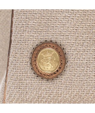 A.D.M.J. 【ファブリック】リネンラメクロス/前金具付トート32cm(Dカン＋)リネンラメクロス/前金具付トート40cm(Dカン＋) GOLD