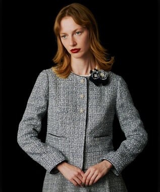 TOCCA ATELIER SENKA FLOWER CORSAGE コサージュ ネイビー系5