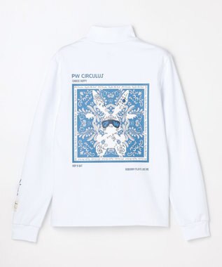 PW CIRCULUS 【吸水速乾 / UV遮蔽率99.9% UVカット / ストレッチ】【WOMEN】アニマルグラフィックロングスリーブモックT ゴルフウェア レディース