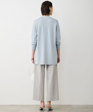 ICB L 【先行予約】 シンセティックハイゲージ ロングカーディガン サックスグレー