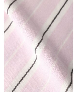 earth music&ecology 襟付きボーダープルオーバー Pink