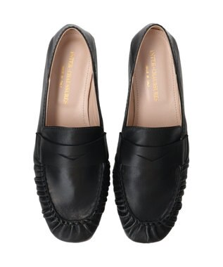 INTER-CHAUSSURES 【INTER-CHAUSSURES】ラウンドトウベーシックローファー ブラック