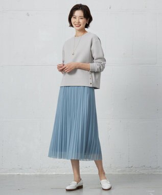 J.PRESS LADIES ダンボールジャージー カットソー グレー系