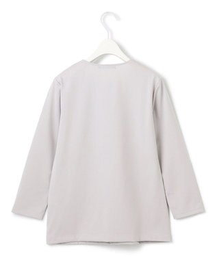 ICB 【洗える】スーペリアジャージー Vネックプルオーバー ライトグレー系