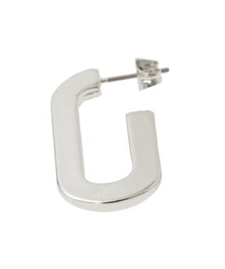 AMERICAN HOLIC メタルオーバルピアス Silver