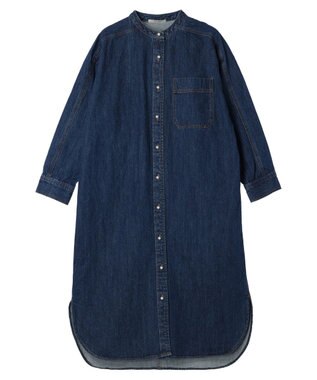 CRAFT STANDARD BOUTIQUE デニムパールボタンワンピース Indigo