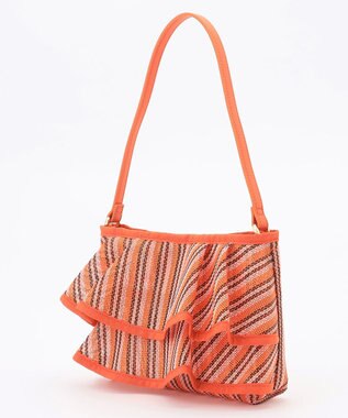 組曲 チュールラッフルバッグ オレンジ系5