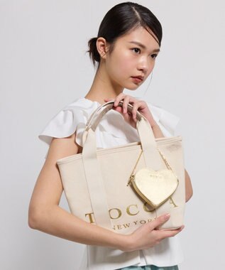 TOCCA 【WEB＆一部店舗限定】BIG TOCCA TOTE S トートバッグ S ［新色］ゴールド×パール