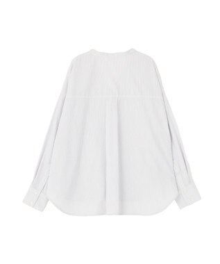 AMERICAN HOLIC 【イージーケア】ストライプVネックシャツ Off White