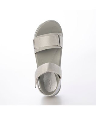 MODE ET JACOMO <noyau>厚底サテンベルクロスポーツサンダル シルバー