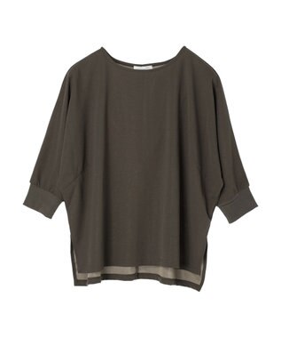 Green Parks ジョーゼットドルマンカットプルオーバー Khaki
