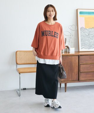 Green Parks ５分袖刺繍ロゴトレＴＥＥ Orange