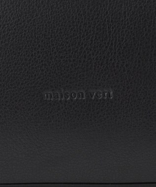 LA BAGAGERIE 【maison vert】 【超軽量・多収納】バイカラーリボンショルダーバッグ ブラック