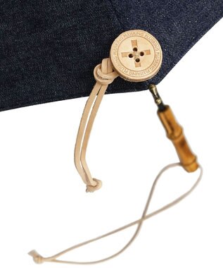 +RING 【限定/日本製】プラスリング 岡山デニム 晴雨兼用ショート長傘 47cm SR406-2 紺