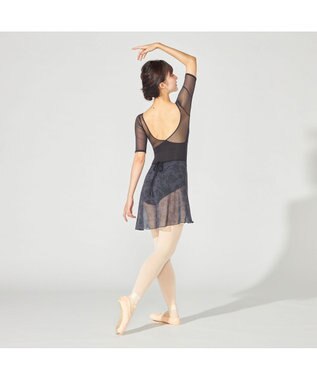 Chacott 5分袖レオタード ブラック