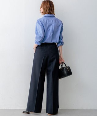 23区 S 【VERY・Oggi掲載】TWギャバジン ワイドパンツ ネイビー系