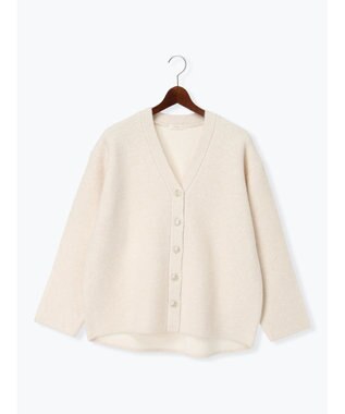 Te chichi 起毛ミドルVネックカーディガン オフホワイト