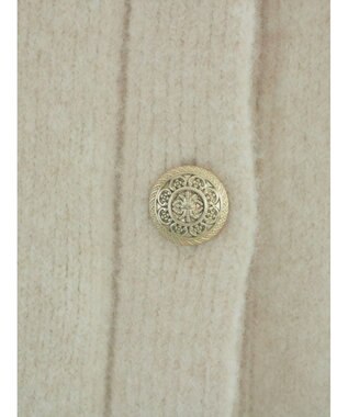 Te chichi 起毛ミドルVネックカーディガン オフホワイト