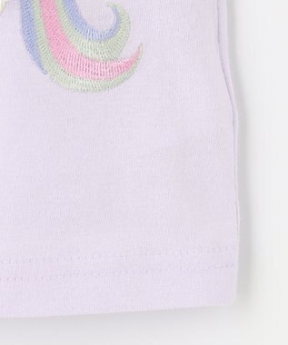 ANY KIDS ユニコーンポシェットTシャツ ラベンダー系