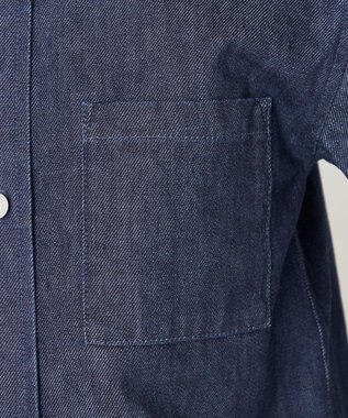 NAVE 【ReNave・セットアップ可/洗える】マーセライズデニムシャツ ネイビー系