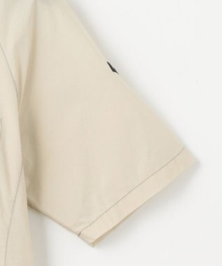 JOSEPH ABBOUD MOUNTAIN 【軽量/ECO撥水/ストレッチ/男女兼用】ライトワッシャー アウトドア 半袖 シャツ ライトグレー系