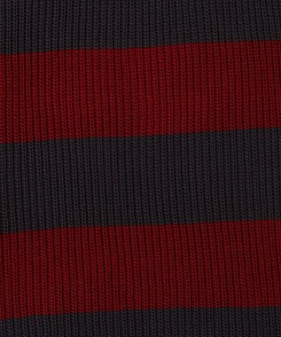 WEGO ボーダーダメージニットプルオーバー レッドボーダー