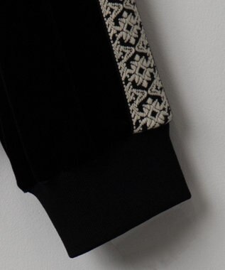 WEGO ベロアライントラックジャケット ブラック