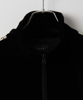 WEGO ベロアライントラックジャケット ブラック