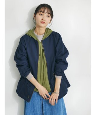 CRAFT STANDARD BOUTIQUE コットンギャバジンノーカラーＺＩＰブルゾン