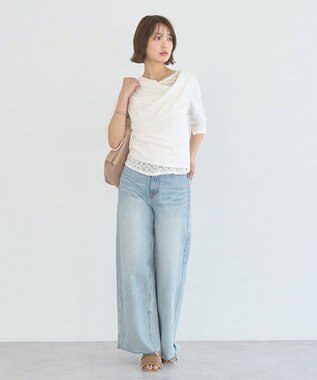 earth music&ecology ソフトギャザーミュール Ivory