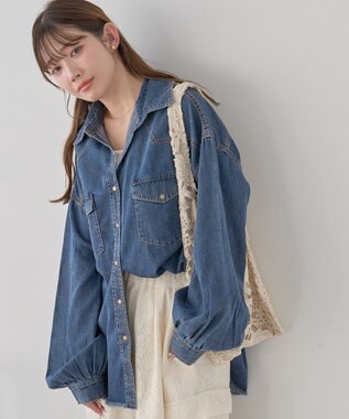 earth music&ecology レースバッグ Ivory