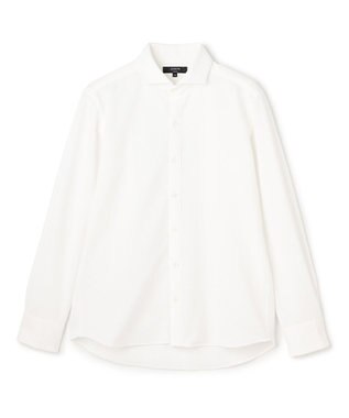 JOSEPH HOMME 【新素材】グリットタックジャージー　ホリゾンタルカラーシャツ ホワイト系