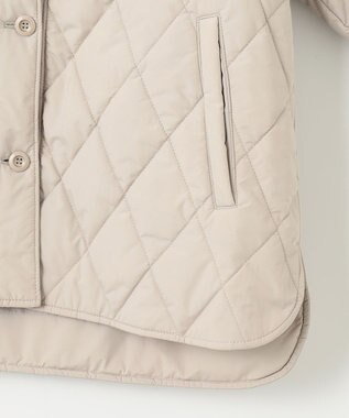 ANY SIS 【洗える】キルティングフーディ ブルゾン ベージュ