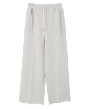 earth music&ecology センターシームタックスウェットパンツ Oatmeal