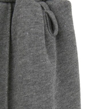 earth music&ecology センターシームタックスウェットパンツ Charcoal Gray