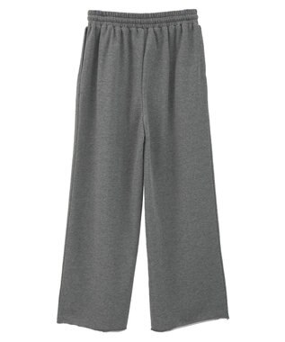 earth music&ecology センターシームタックスウェットパンツ Charcoal Gray