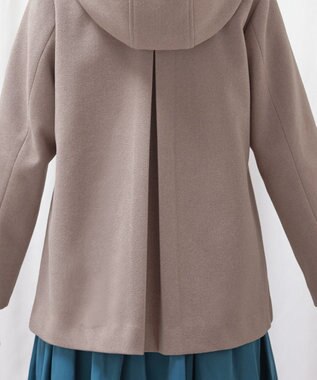 Tiaclasse フーデットショートコート モカ