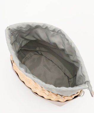 Y'SACCS 【ムック本掲載】ウィッカーバスケットショルダー ライトベージュ